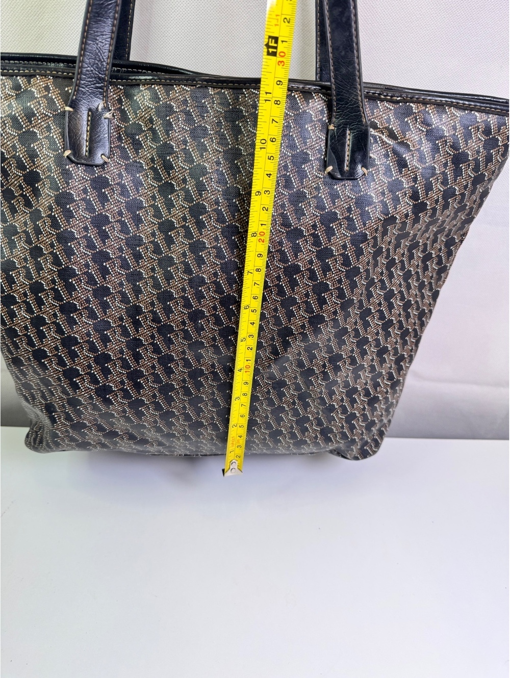 Linea Rosetti Brown Black Signature Print Tote Shoulder Bag - Picture 5 of 7